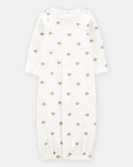 Baby Preemie Snail Cotton Sleeper Gown