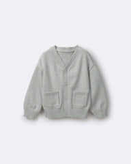 Toddler Girl Cardigan with Avenue Pockets - Light Blue