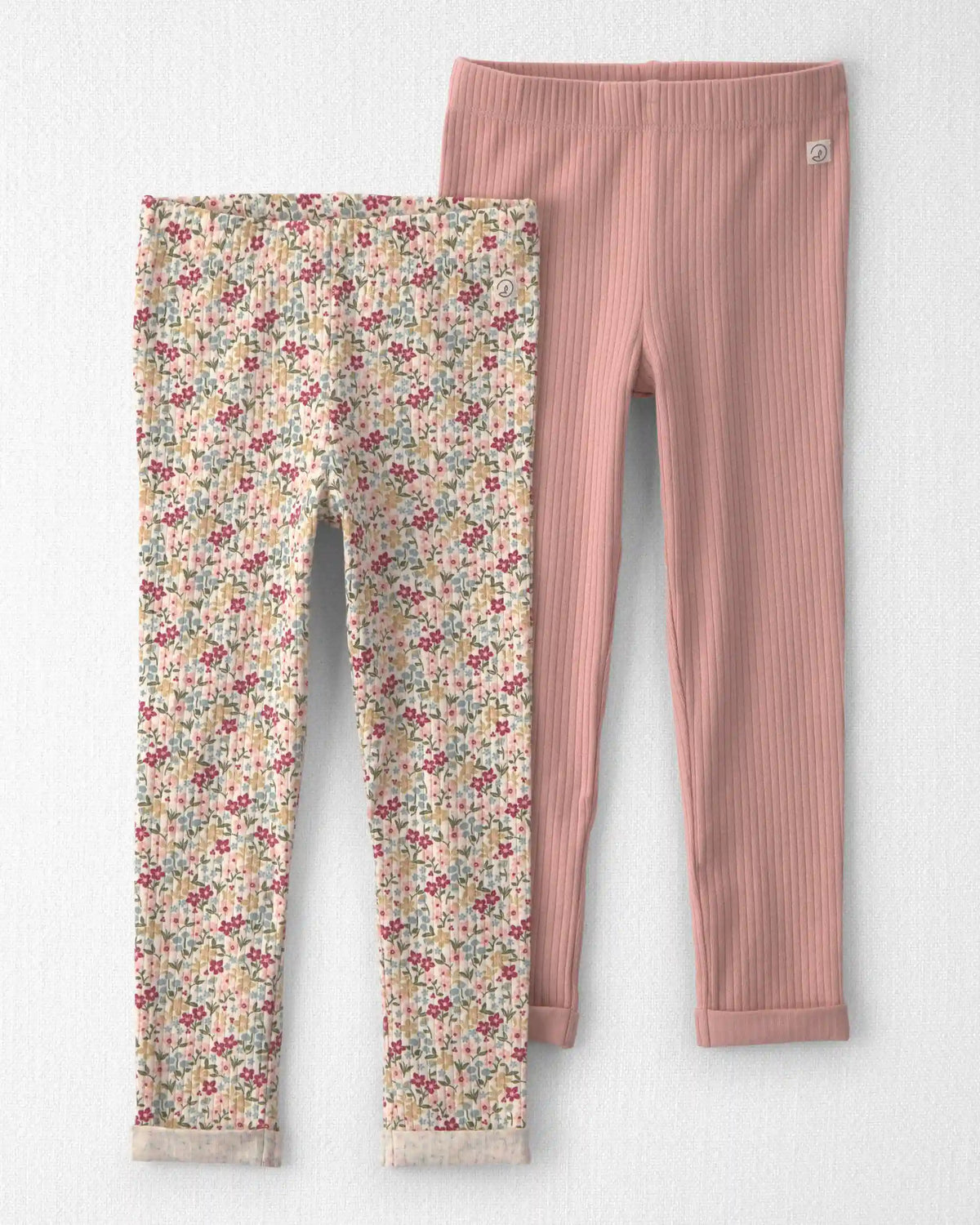 Toddler Girl 2-Pack Organic Cotton Leggings