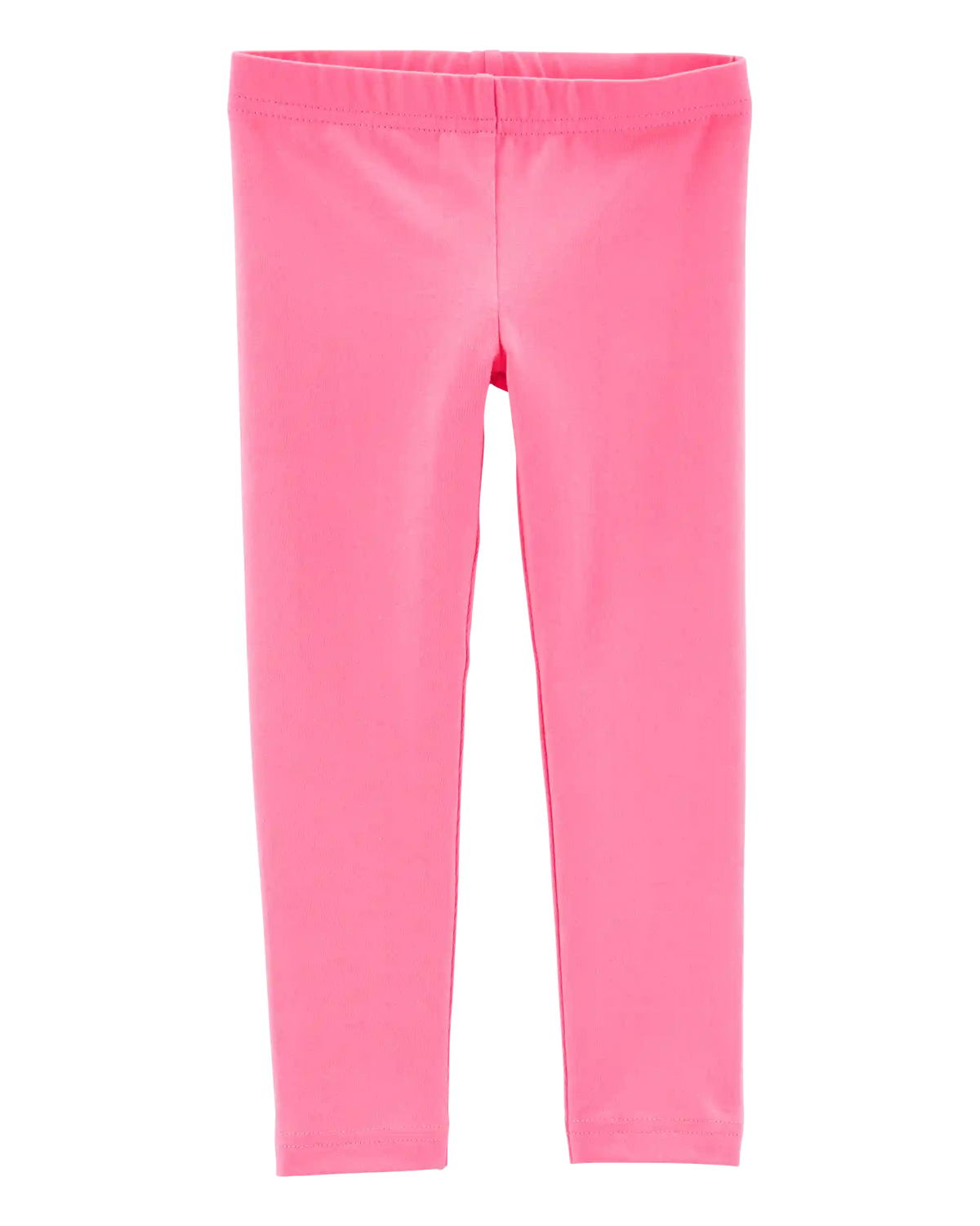 Baby Girl Cotton Stretch Leggings - Pink