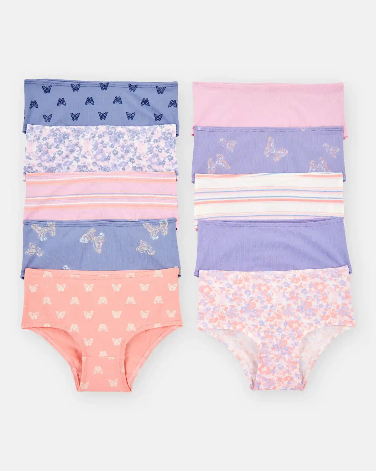 Toddler Girl 10-Pack Butterfly Floral Brief Underwear