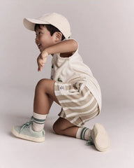 Toddler City Park™ Shorts in Stripes - Khaki/Cream