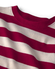 Baby 2-Piece Organic Cotton Ribbed Pajamas in Stripes