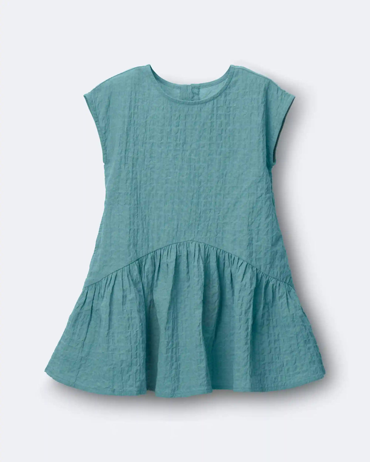 Toddler Girl Asymmetrical Drop-Waist Dress - Teal