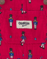 Baby Girl Nutcracker Corduroy Skirtall - Red
