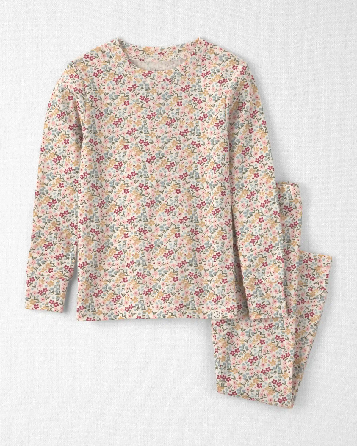Toddler Girl 2-Piece Organic Cotton Pajamas in Floral