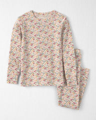 Toddler Girl 2-Piece Organic Cotton Pajamas in Floral