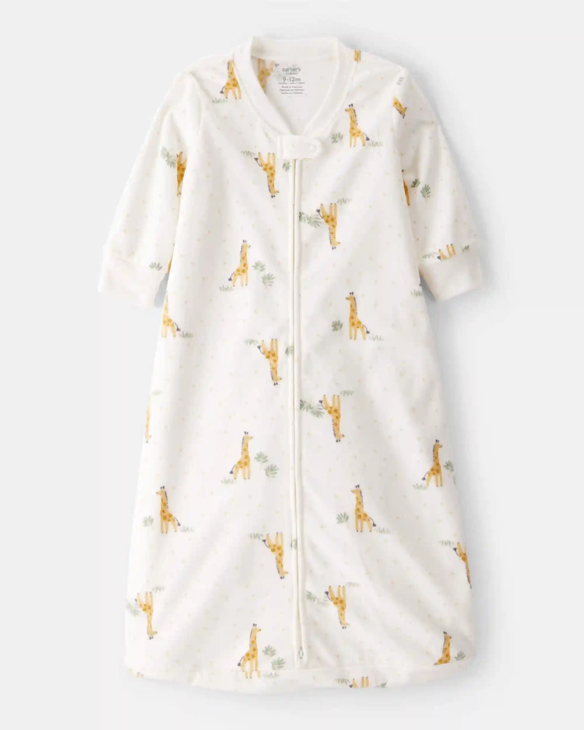 Baby Giraffe Fleece Sleep Bag - Cream