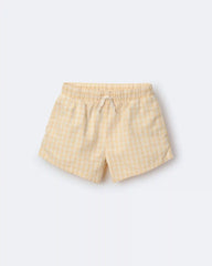 Toddler Girl Gingham Peplum Shorts - Yellow