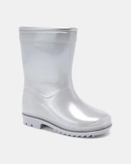 Toddler Girl Rain Boots - Silver