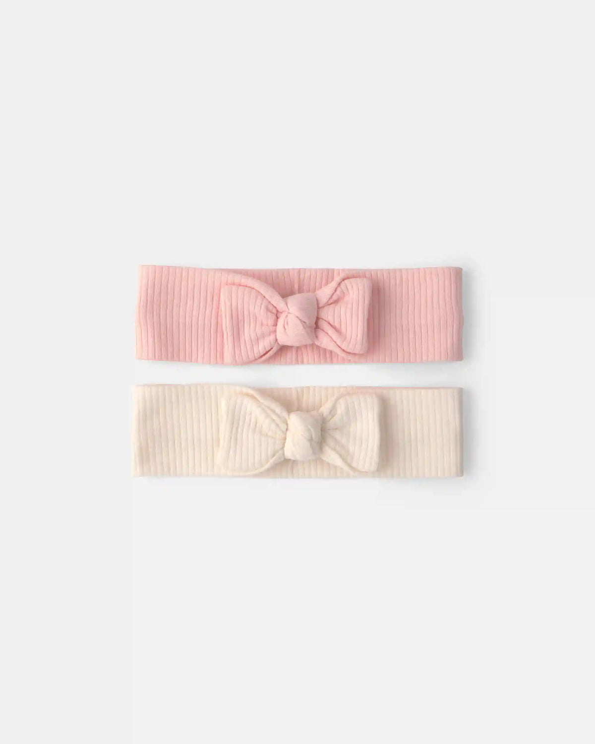Baby Girl 2-Pack Headbands - Pink/Ivory