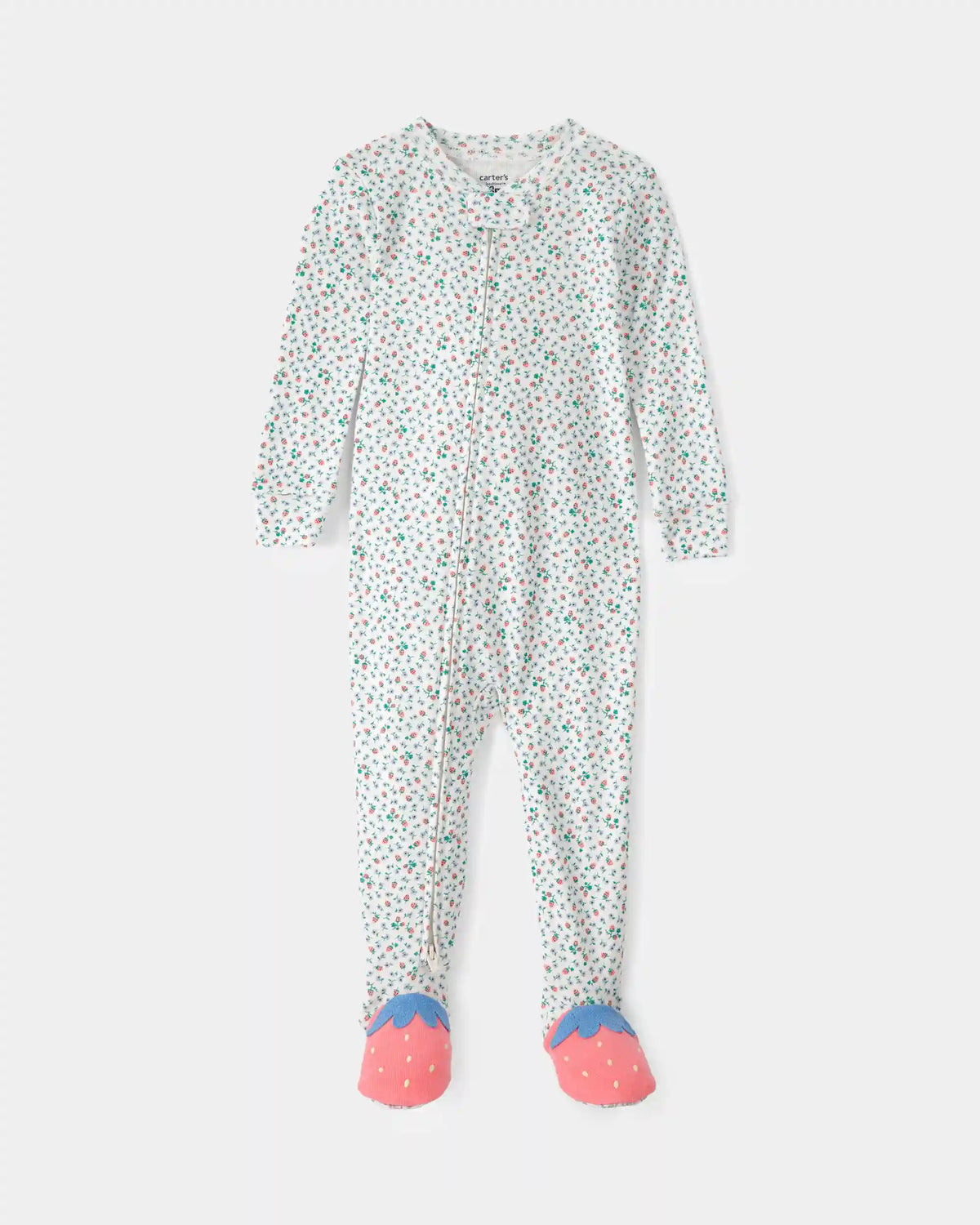 Baby Girl Strawberry 100% Cotton Snug Fit 1-Piece Pajama