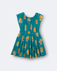 Toddler Girl Avenue Twirl™ Dress in Floral Print - Teal
