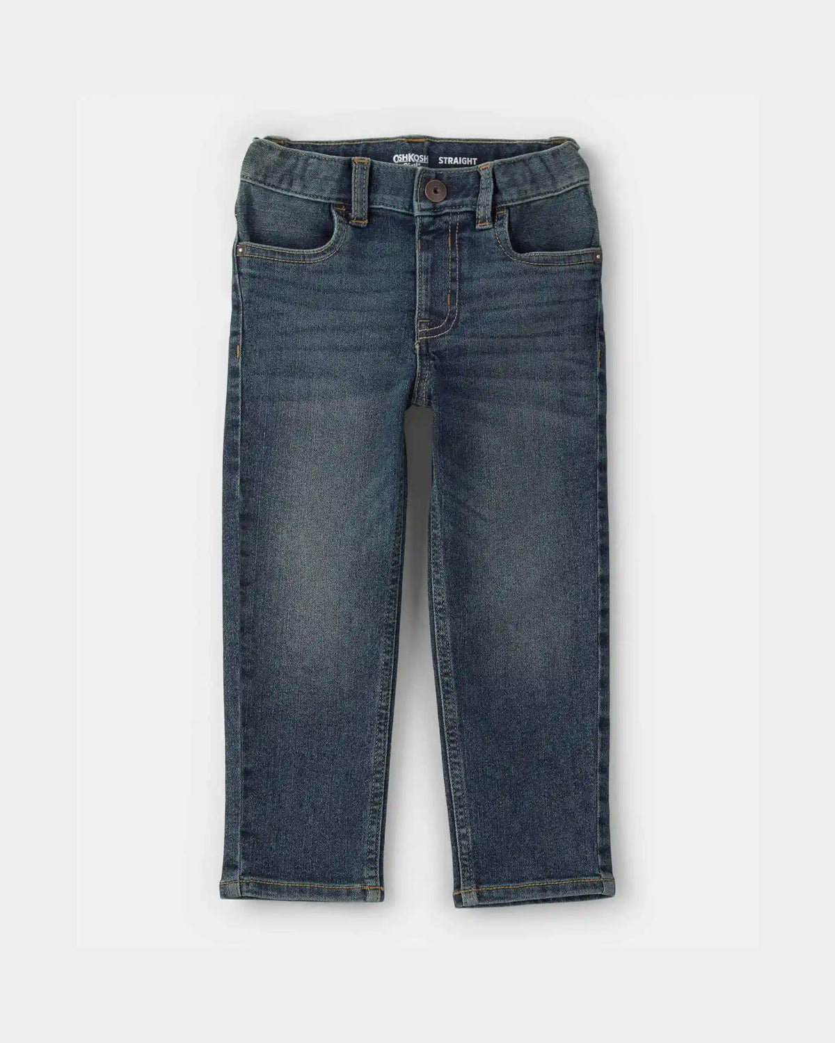 Toddler Neutral Faded Dark Wash Straight-Leg Jeans
