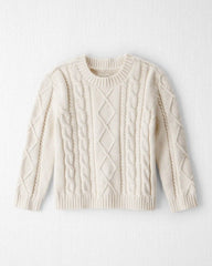 Toddler Organic Cotton Cable Knit Sweater