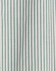 Baby Boy Stripe Short-Sleeve Romper - Green/White