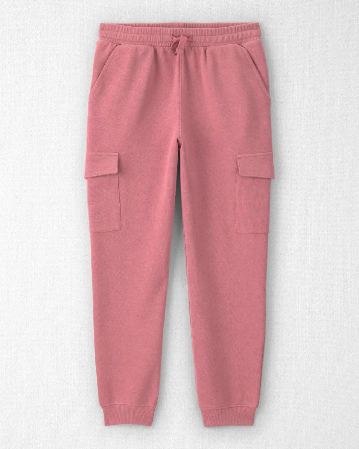 Girls Organic Cotton French Terry Cargo Pants