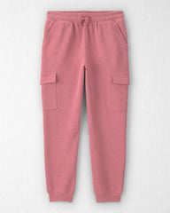 Girls Organic Cotton French Terry Cargo Pants