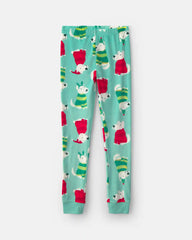 Kids 2-Piece Christmas DreamPlush Snug Fit Pajama Set - Green