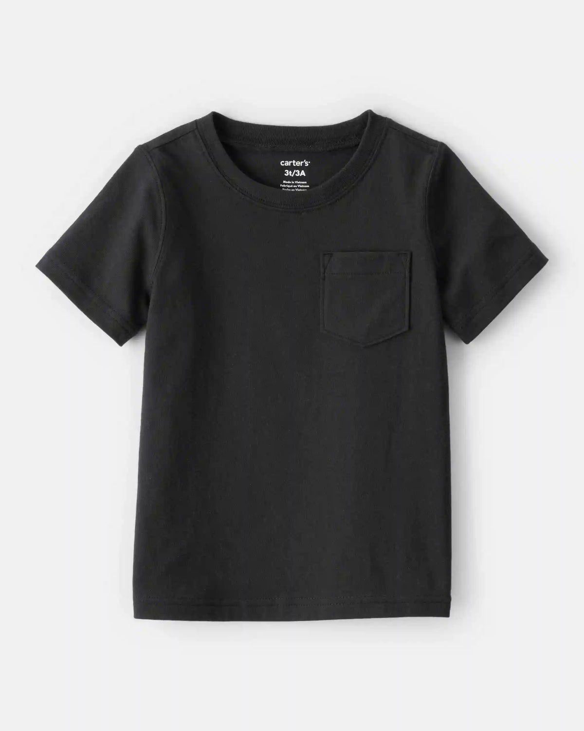 Toddler Boy Solid Short-Sleeve Tee - Black