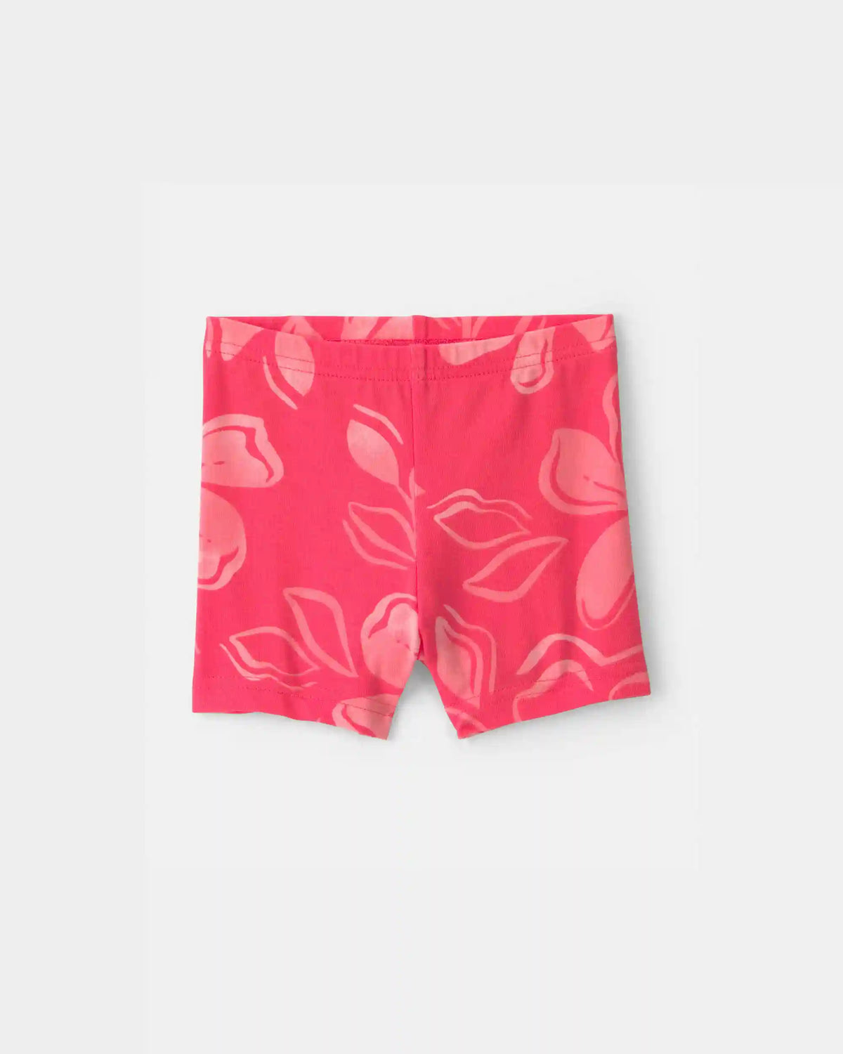 Baby Girl Floral Bike Shorts - Coral