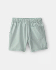 Baby Boy Poplin Drawstring Utility Shorts - Green