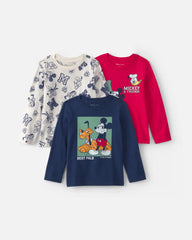 Toddler Boy 3-Pack Disney© Long-Sleeve Multipack Tops