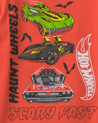 Toddler Boy 'Haunt Wheels' Car Halloween Graphic Tee - Orange