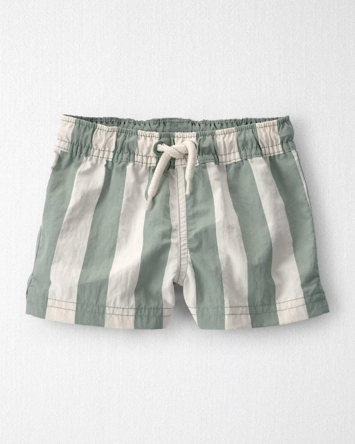 Baby Boy Recycled Swim Trunks in Stripes
