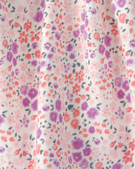 Girls Floral Skort - Pink