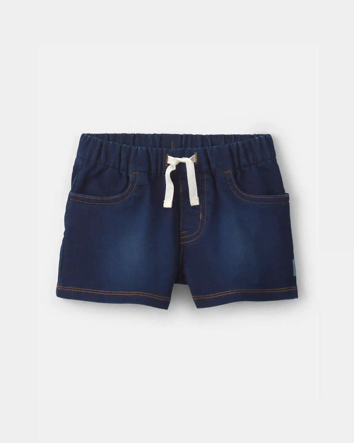 Toddler Girl French Terry Knit Shorts - Dark Wash