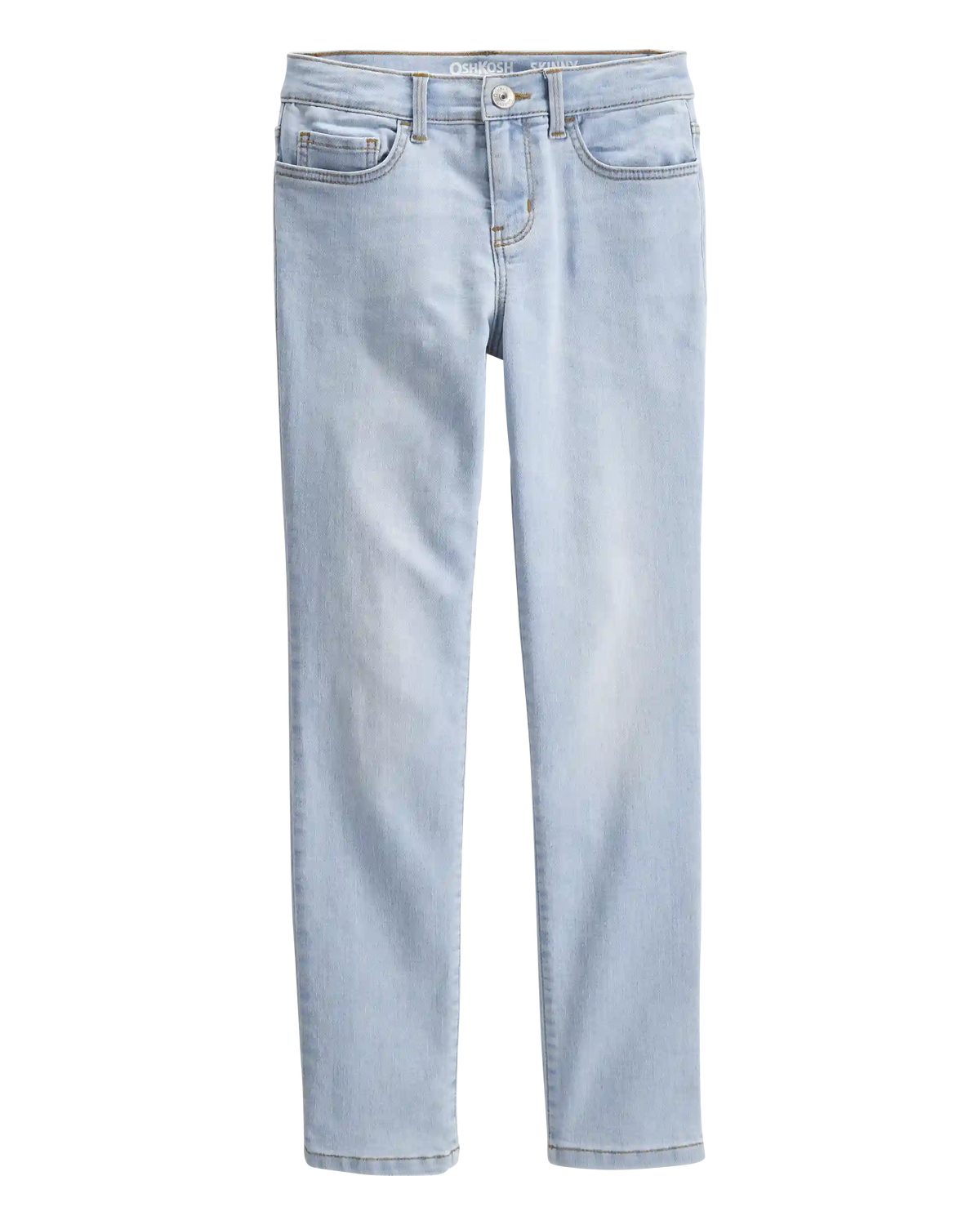 Kid Light Blue Ice Wash Skinny-Leg Jeans