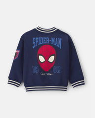 Toddler Boy ©Marvel Spider-Man Fleece Varsity Jacket - Blue