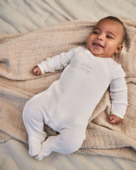 Baby Hello Baby' Cotton Sleep & Play Pajamas - Ivory
