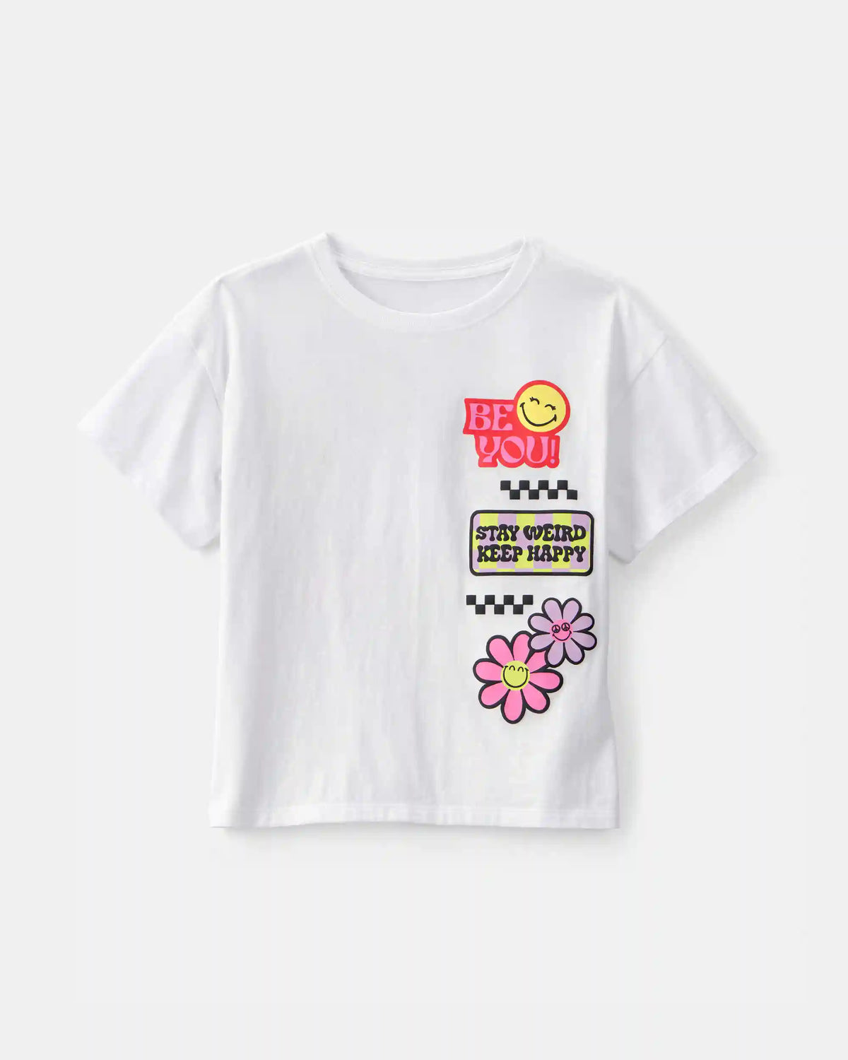 Girls SmileyWorld® Graphic Tee - White
