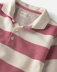 Toddler Girl Organic Cotton French Terry Rugby Polo