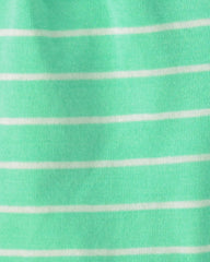 Baby Boy 2-Piece Car Striped Sleeveless Top & Short Set - Blue/Green
