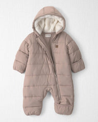 Baby 1-Piece Teddy Fleece Snowsuit Made with Recycled Materials