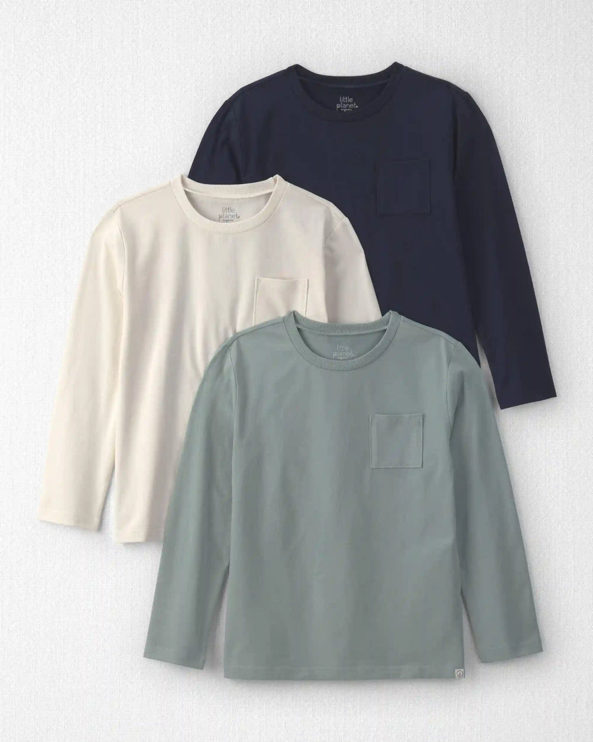Boys 3-Pack Organic Cotton Pocket Tees