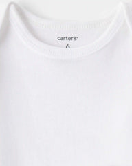 Baby 5-Pack Short-Sleeve Bodysuits - White