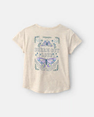 Girls 'Dream Outloud' Graphic Tee - Cream