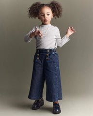 Toddler Girl Mock Neck Long-Sleeve Top - Heather Grey