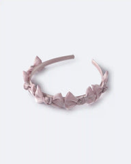 Toddler Girl Bow Headband - Mauve