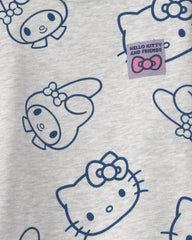 Girls Hello Kitty® Fleece Pullover Sweatshirt - Grey