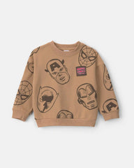 Toddler Boy ©Marvel Fleece Pullover Sweatshirt - Brown