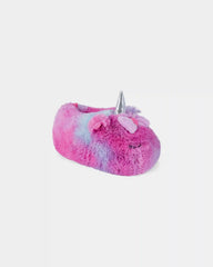 Girls Unicorn Ombre Slippers - Pink/Blue