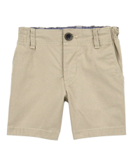 Toddler Boy Stretch Chino Shorts - Khaki