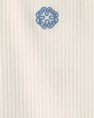 Toddler Girl 'OshKosh B'Gosh' Clover Embroidered Rib Top - Ivory
