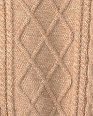 Toddler Boy Cable Knit Sweater - Tan