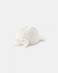 Toddler Girl Lemon Baseball Hat - White